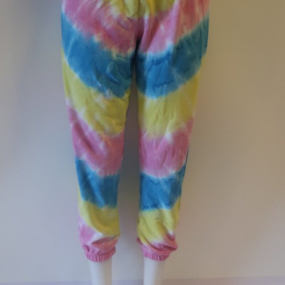 Womens Shag Boutique Yellow, Pink, Blue Tie-Dye Sweatpants Sz S* - Picture 2 of 6